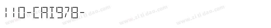 110-CAI978字体转换