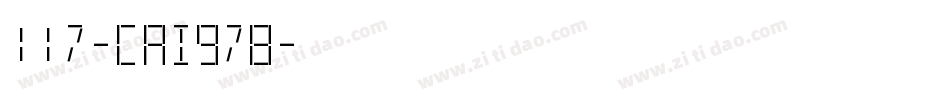 117-CAI978字体转换