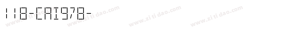 118-CAI978字体转换