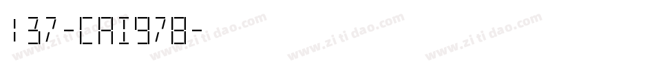 137-CAI978字体转换