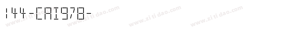 144-CAI978字体转换