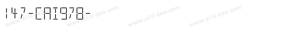 147-CAI978字体转换