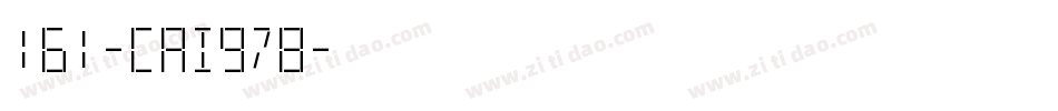 161-CAI978字体转换