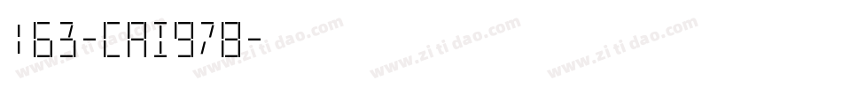 163-CAI978字体转换
