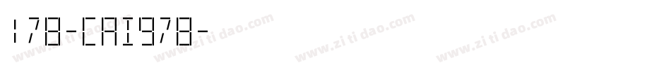 178-CAI978字体转换