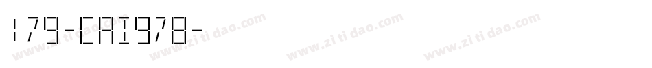 179-CAI978字体转换
