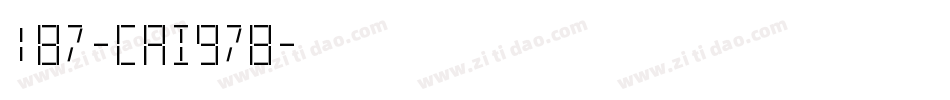 187-CAI978字体转换