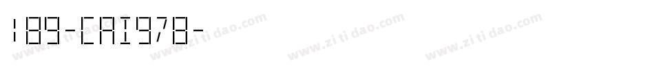 189-CAI978字体转换