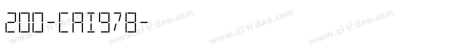 200-CAI978字体转换