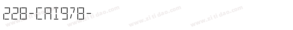 228-CAI978字体转换