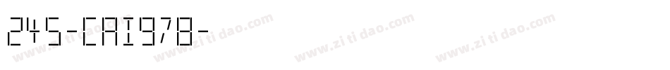 245-CAI978字体转换