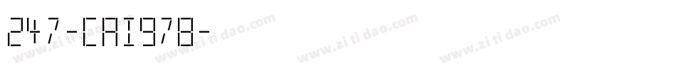 247-CAI978字体转换