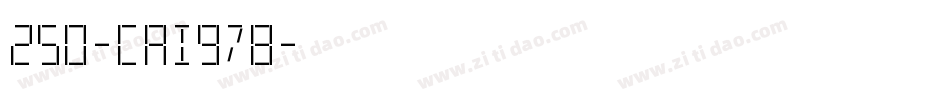 250-CAI978字体转换