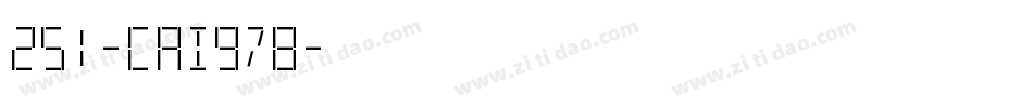 251-CAI978字体转换