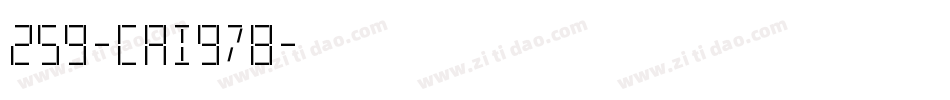 259-CAI978字体转换