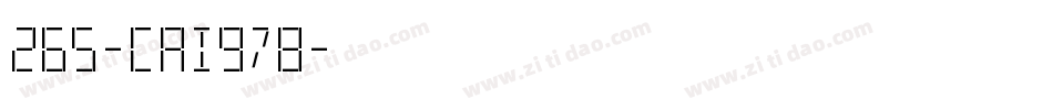265-CAI978字体转换