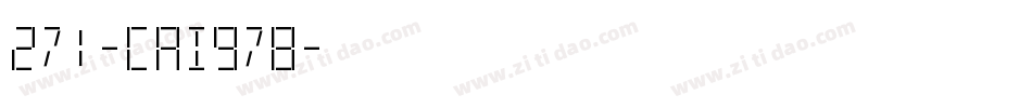 271-CAI978字体转换