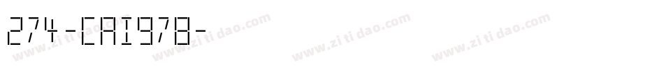 274-CAI978字体转换