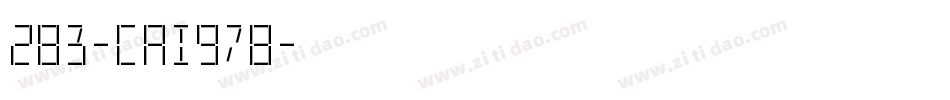283-CAI978字体转换