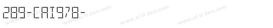 289-CAI978字体转换