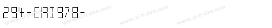 294-CAI978字体转换