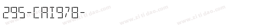 295-CAI978字体转换