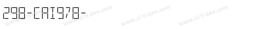 298-CAI978字体转换