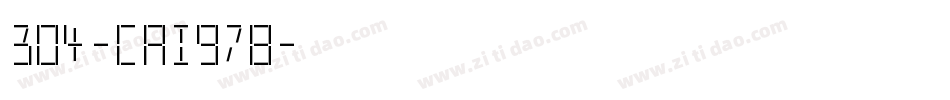 304-CAI978字体转换