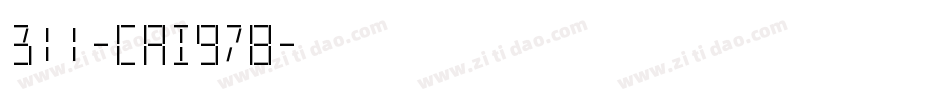 311-CAI978字体转换