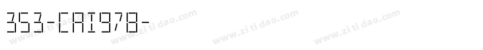 353-CAI978字体转换