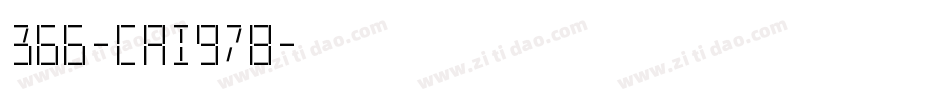 366-CAI978字体转换