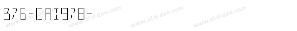376-CAI978字体转换