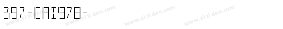397-CAI978字体转换
