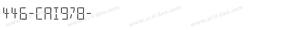 446-CAI978字体转换