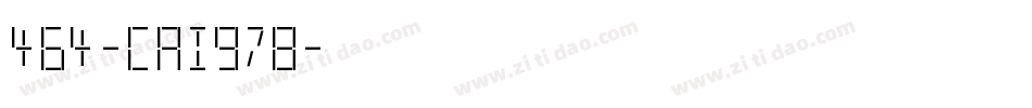 464-CAI978字体转换