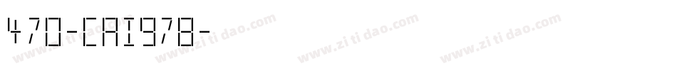 470-CAI978字体转换