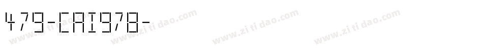 479-CAI978字体转换