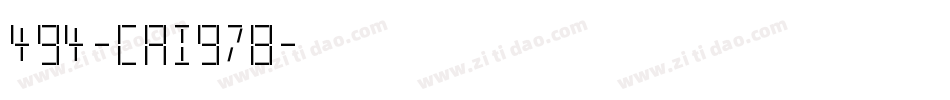 494-CAI978字体转换