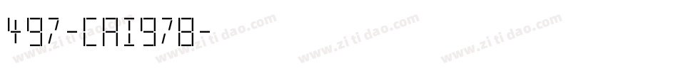497-CAI978字体转换