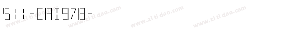 511-CAI978字体转换