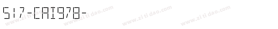 517-CAI978字体转换
