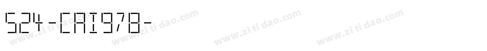 524-CAI978字体转换