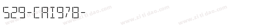 529-CAI978字体转换