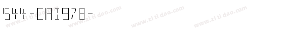 544-CAI978字体转换