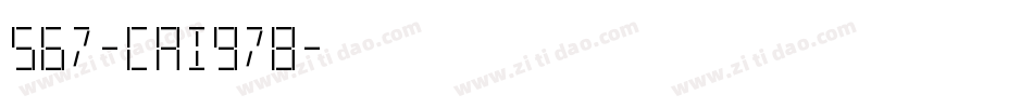 567-CAI978字体转换