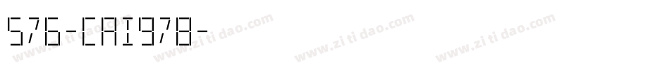 576-CAI978字体转换