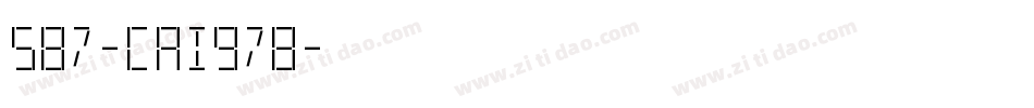 587-CAI978字体转换