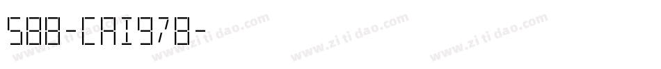 588-CAI978字体转换