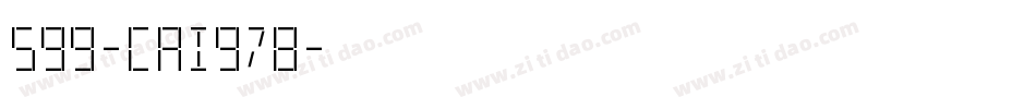 599-CAI978字体转换