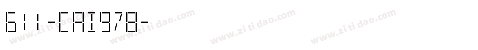 611-CAI978字体转换